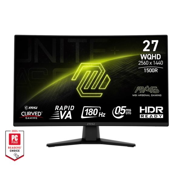 MSI MAG/274CQF/27"/VA/QHD/180Hz/0,5ms/Čierna/3R