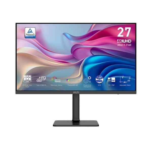 MSI Modern/MD272UPHG/27"/IPS/4K UHD/60Hz/4ms/Black/3R Modern MD272UPHG