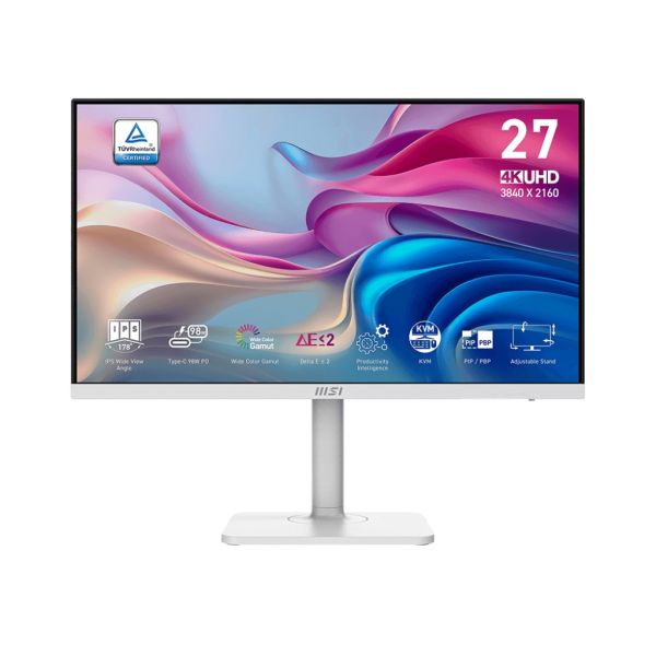 MSI Modern/MD272UPHW/27"/IPS/4K UHD/60Hz/4ms/White/3R Modern MD272UPHW