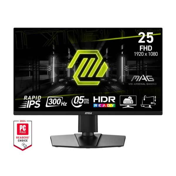 MSI MAG/255PXF/24,5"/IPS/FHD/300Hz/0,5ms/Čierna/3R MAG 255PXF