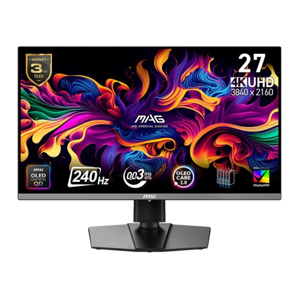 MSI MAG/272UP QD-OLED X24/26,5"/QD-OLED/4K UHD/240Hz/0,03ms/Čierna/3R MAG 272UP QD-OLED X24