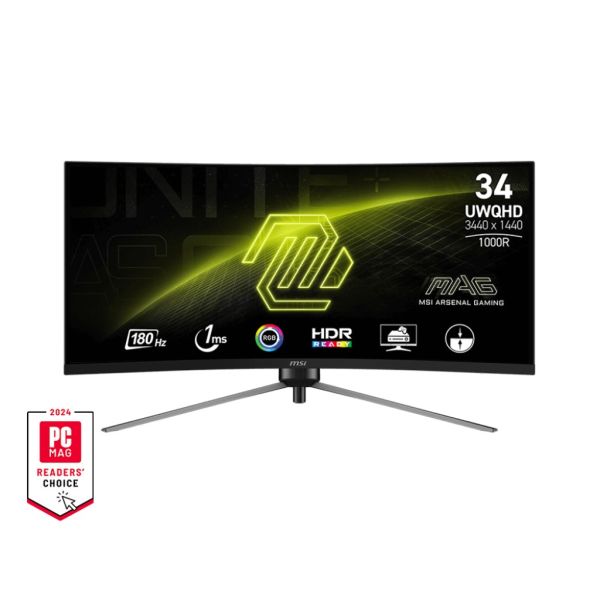 MSI MAG/345CQR/34"/VA/wQHD/180Hz/1ms/Čierna/3R MAG 345CQR