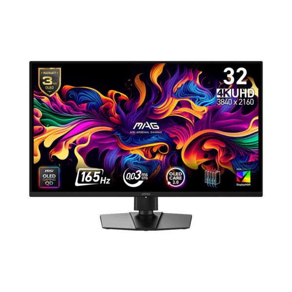 MSI MAG/322UP E16/31,5"/QD-OLED/4K UHD/165Hz/0,03ms/Čierna/3R MAG 322UP QD-OLED E16