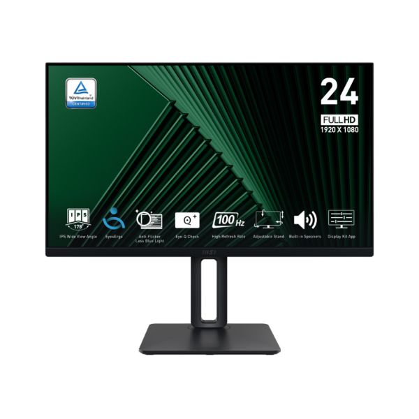 MSI Pro/MP245PG/23,8"/IPS/FHD/100Hz/1ms/Čierna/3R PRO MP245PG