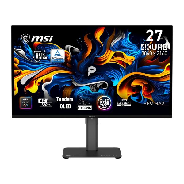 MSI PRE MAX/271UPX12G/26,5"/QD-OLED/4K UHD/120Hz/0,03ms/Čierna/3R PRO MAX 271UPX12G