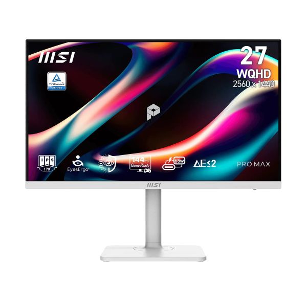 MSI PRE MAX/271QPHW E14/27"/IPS/QHD/144Hz/1ms/Čierna/3R PRO MAX 271QPHW E14