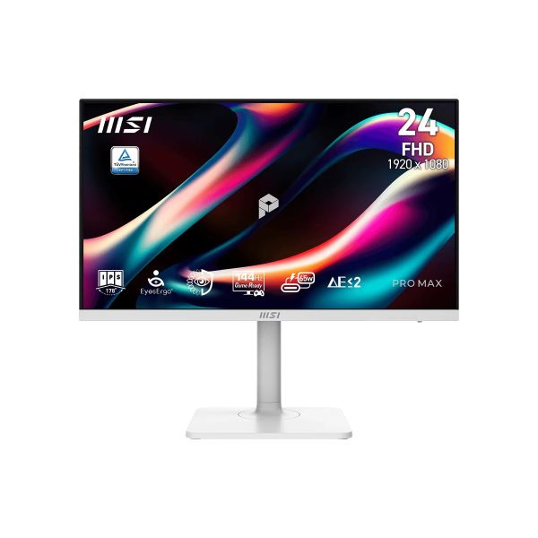 MSI PRE MAX/241PHW E14/23,8"/IPS/FHD/144Hz/1ms/Biela/3R PRO MAX 241PHW E14