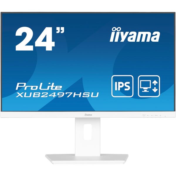 iiyama ProLite/XUB2497HSU-W2/23,8"/IPS/FHD/100Hz/1ms/White/3R XUB2497HSU-W2