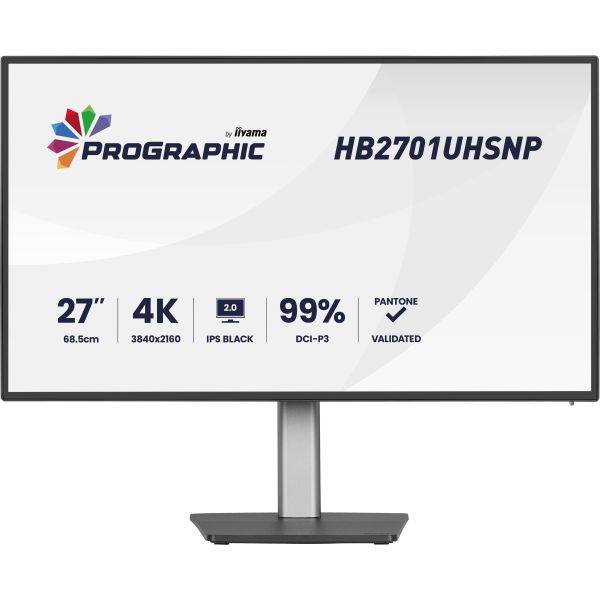 iiyama ProGraphic/HB2701UHSNP-B1/27"/IPS/4K UHD/60Hz/4ms/Čierna/3R HB2701UHSNP-B1