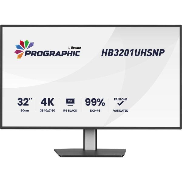 iiyama ProGraphic/HB3201UHSNP-B1/31,5"/IPS/4K UHD/60Hz/4ms/Čierna/3R HB3201UHSNP-B1