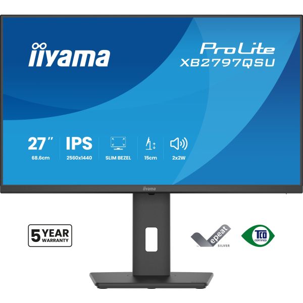 iiyama ProLite/XB2797QSU-B1/27"/IPS/QHD/75Hz/1ms/Čierna/5R XB2797QSU-B1