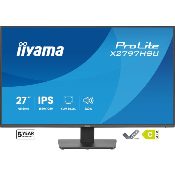 iiyama ProLite/X2797HSU-B1/27"/IPS/FHD/120Hz/4ms/Čierna/5R X2797HSU-B1