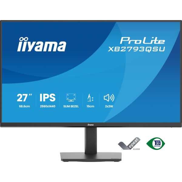 iiyama ProLite/XB2793QSU-B1/27"/IPS/QHD/75Hz/1ms/Čierna/3R XB2793QSU-B1