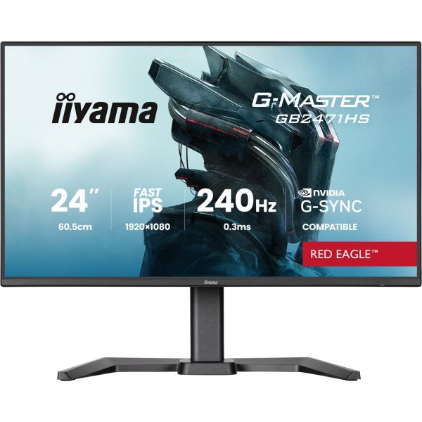 iiyama G-Master/GB2471HS-B1/23,8"/IPS/FHD/240Hz/0,3ms/Čierna/3R GB2471HS-B1