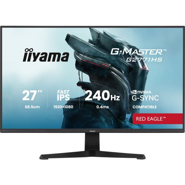 iiyama G-Master/G2771HS-B1/27"/IPS/FHD/240Hz/0,4ms/Čierna/3R G2771HS-B1
