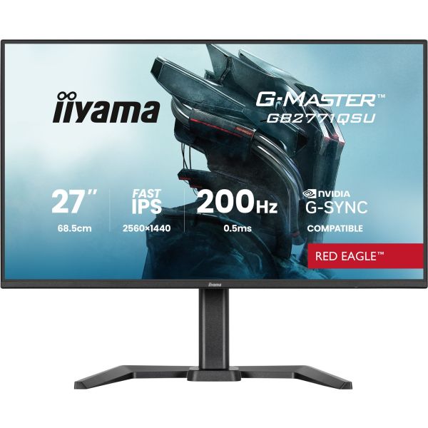 iiyama G-Master/GB2771QSU-B1/27"/IPS/QHD/200Hz/0,5ms/Čierna/3R GB2771QSU-B1