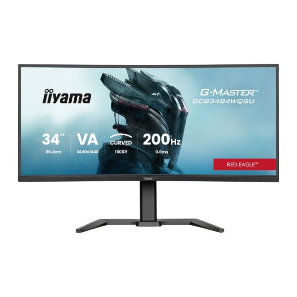 34" iiyama GCB3484WQSU-B2: VA, UWQHD, 180Hz, USB-C