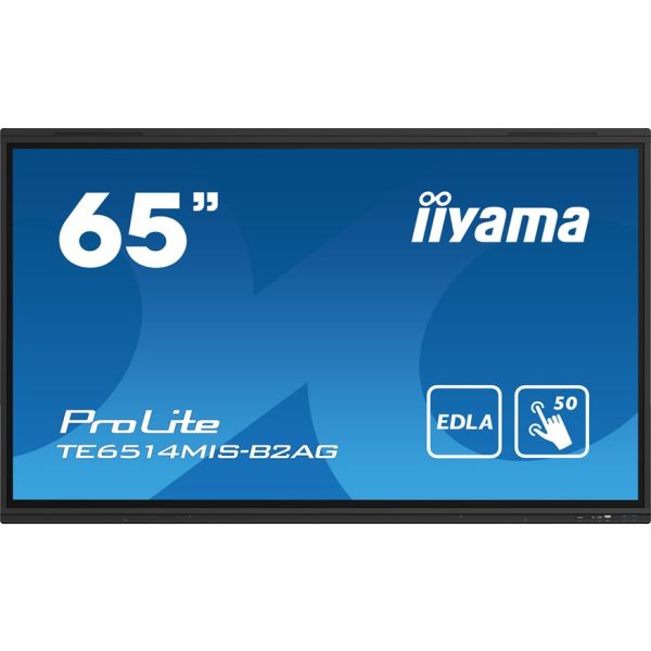 65" iiyama TE6514MIS-B2AG: VA, 4K, 50P, Google EDLA TE6514MIS-B2AG