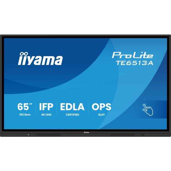 65" iiyama TE6513A-B2AG: IPS, 4K, 40P, EDLÁ TE6513A-B2AG