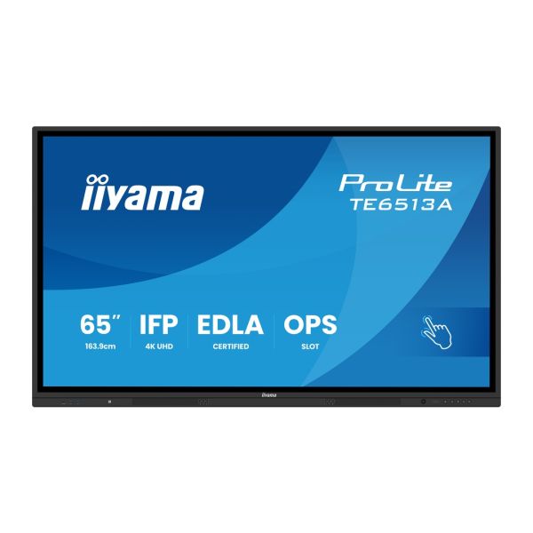 65" iiyama TE6513A-B3AG: IPS, 4K, EDLÁ, NFC