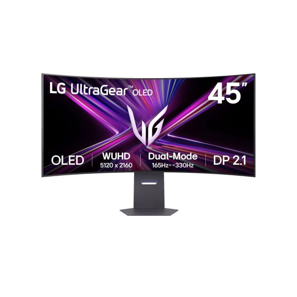 LG UltraGear/45GX950A-B/44,5"/OLED/wUHD/165Hz/0,03ms/Čierna/2R 45GX950A-B.AEU