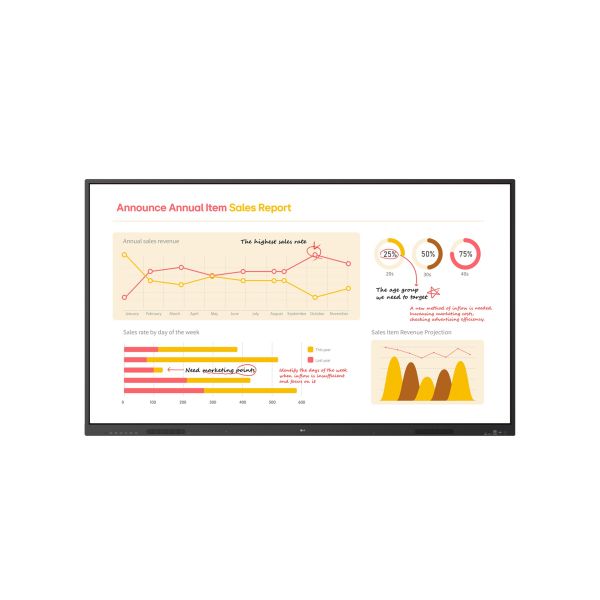 75" LG LED 75TR3BQ-UHD,400nit,noOS,40TP,16/7 75TR3BQ-B.AUEQ