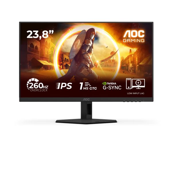 AOC Gaming/24G4ZRE/23,8"/IPS/FHD/260Hz/0,3ms/Čierna/3R 24G4ZRE