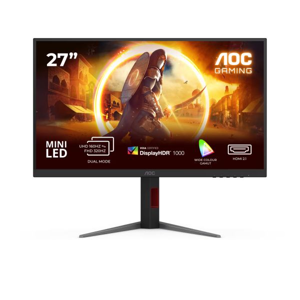 AOC Gaming/u27G4XM/27"/IPS/4K UHD/160Hz/1ms/Čierna/3R U27G4XM