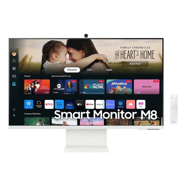 Samsung Smart Monitor/M80D/32"/VA/4K UHD/60Hz/4ms/White/2R LS32DM801UUXDU