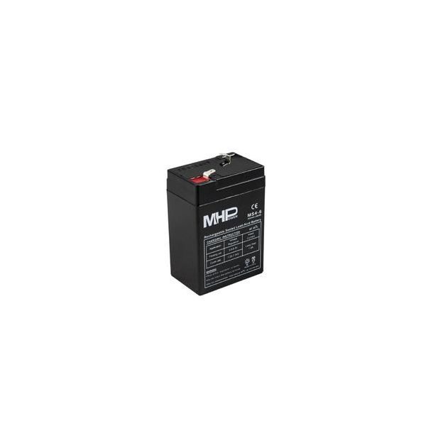 Pb akumulátor MHPower VRLA AGM 6V/4Ah (MS4-6) MS4-6