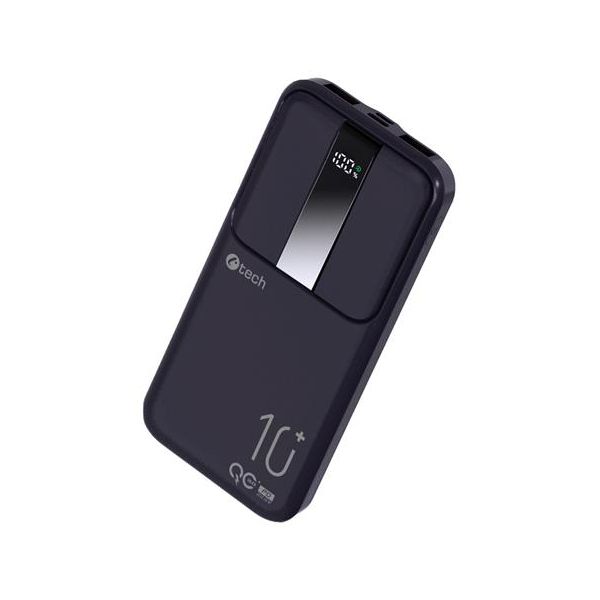 Powerbanka C-tech 10000mAh, Li-Pol, 22,5 W, USB-C/USB-A/micro USB PBPD-10