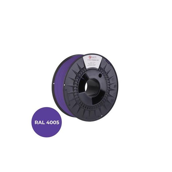 Tlačová struna (filament) C-TECH PREMIUM LINE, PETG, modrofialová, RAL4005, 1,75mm, 1kg 3DF-P-PETG1.75-4005