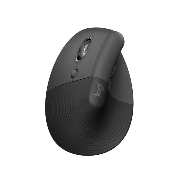 Logitech Lift/Vertikálna/Optická/Pre ľavákov/4 000 DPI/USB+BT/Grafitová 910-006474