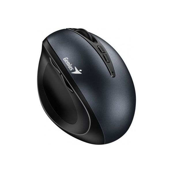 Genius Ergo 8300S/Vertikálna/Optická/Pre pravákov/1 600 DPI/Bezdrôtová USB/Čierna-šedá 31030037401
