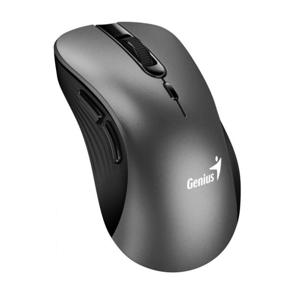 Genius Ergo 8100S/Ergonomická/Optická/Pre pravákov/1 600 DPI/Bezdrôtová USB/Čierna-šedá 31030040401