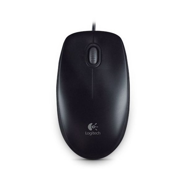 Logitech B100/Kancelárska/Optická/800 DPI/Drátová USB/Čierna 910-003357