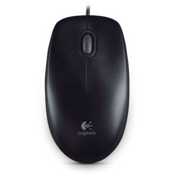 Logitech B100/Kancelárska/Optická/800 DPI/Drátová USB/Čierna 910-003357