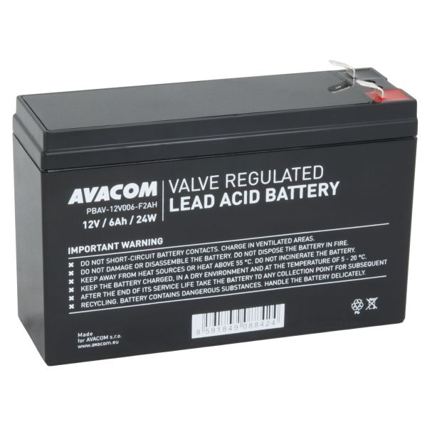 AVACOM batéria 12V 6Ah F2 HighRate (PBAV-12V006-F2AH) PBAV-12V006-F2AH