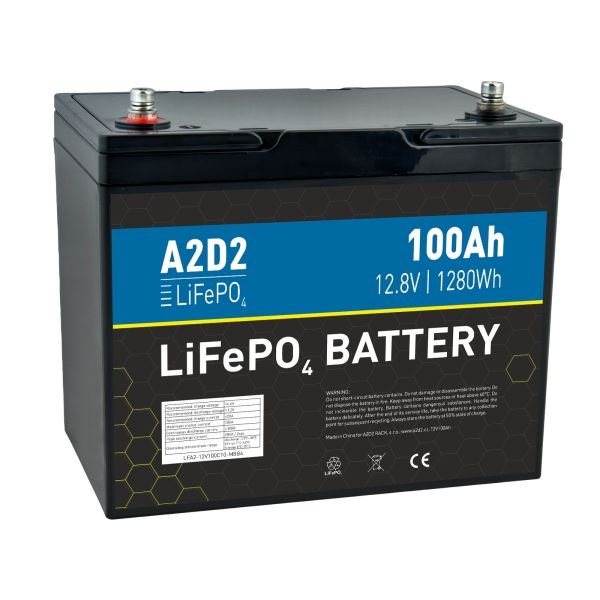 A2D2 batéria LiFePO4 12,8V 100Ah M8 (NewCell cells) LFA2-12V100C10-M8B4