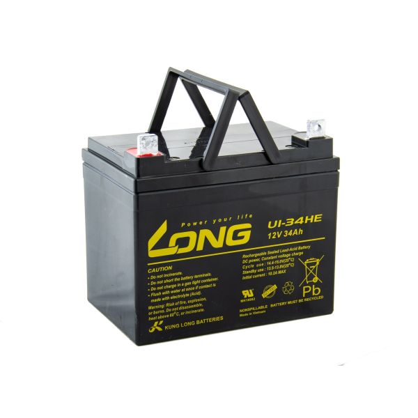 LONG batéria 12V 34Ah F4 DeepCycle (U1-34HE) PBLO-12V034-F4AD