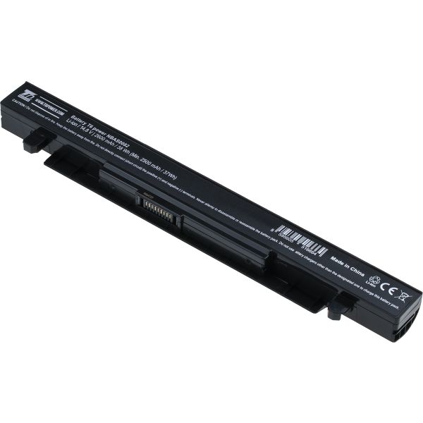 Batérie T6 Power pre Asus X450, X550, X552, A450, A550, F450, F550, F552, R510, 2600mAh, 38Wh, 4cell NBAS0082