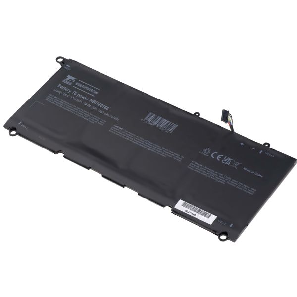 Batérie T6 Power pre Dell XPS 13 9343, XPS 13 9350, 7368mAh, 56Wh, 4cell, Li-pol NBDE0166