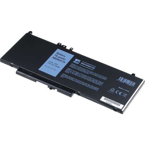 Batéria T6 Power Dell Latitude E5270, E5470, E5570, Precision 15 3510, 8100mAh, 62Wh, 4cell, Li-pol NBDE0170