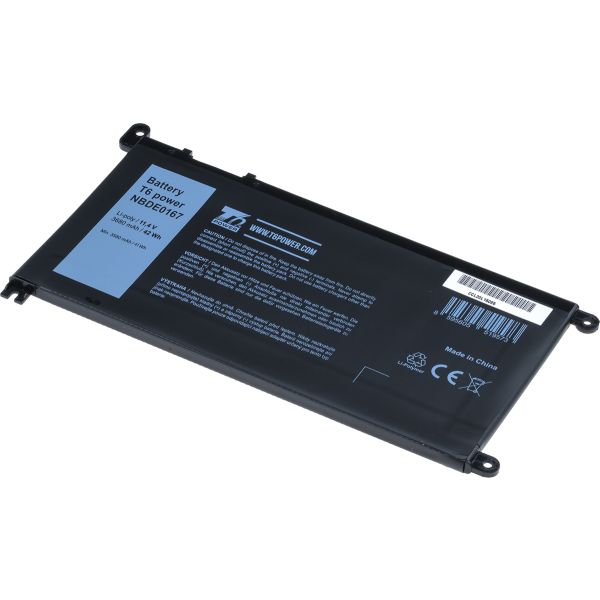 Batérie T6 Power pre Dell Insprion 15 5568, 5578, Vostro 5468, 5568, 3680mAh, 42Wh, 3cell, Li-pol NBDE0167