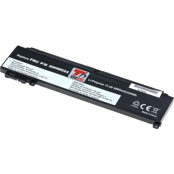 Batérie T6 Power pre Lenovo ThinkPad T460, T470, 2065mAh, 24Wh, 3cell, Li-Pol NBIB0156
