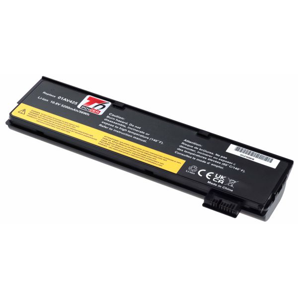 Batérie T6 Power pre Lenovo ThinkPad T470, T480, T570, T580, P51s, P52s, 5200mAh, 58Wh, 6cell NBIB0126