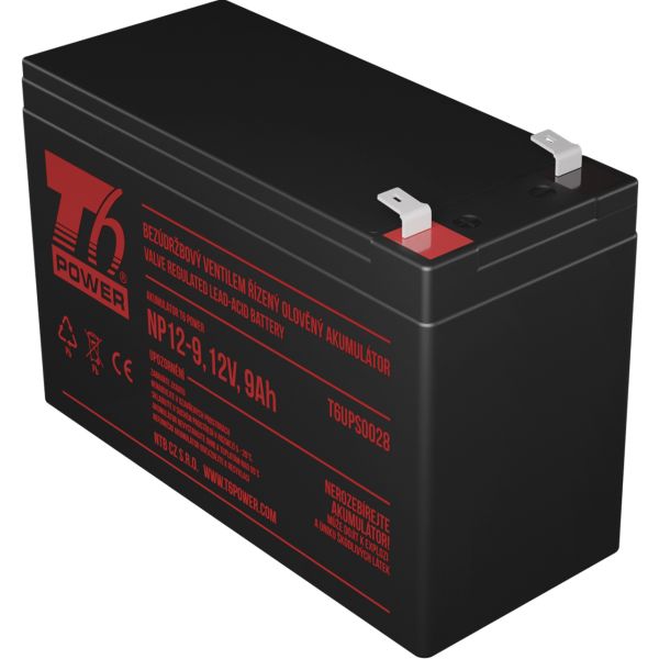 Akumulátor T6 Power NP12-9, 12V, 9Ah, F2 T6UPS0028