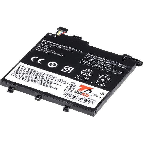 Batérie T6 Power pre Lenovo V330-14IKB, V330-14ARR, V130-14IKB, 4950mAh, 38Wh, 2cell, Li-pol NBIB0195