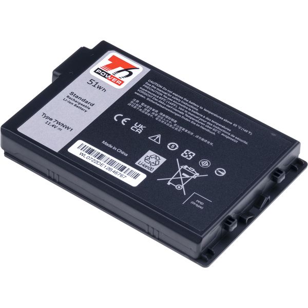 Batérie T6 Power Dell Latitude 5420, 5424, 7424 Rugged, 4475mAh, 51Wh, 3cell, Li-ion NBDE0226
