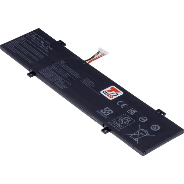 Batéria T6 Power pre Asus VivoBook Flip 14 TP412UA, TP412FA, 3640mAh, 42Wh, 3cell, Li-poly NBAS0174
